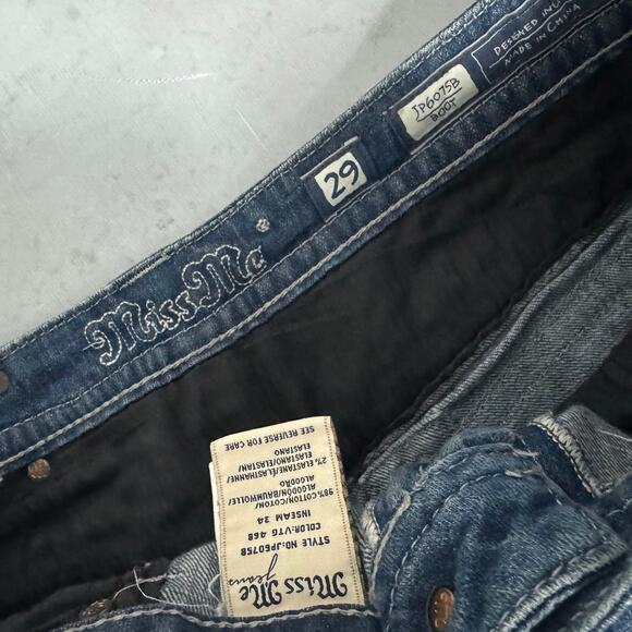 Miss Me JP6078 Bootcut Jeans Dark Wash Denim - Size: 29 - Picture 4 of 10